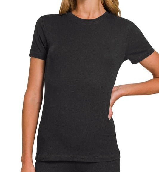Basic Crew Neck Short Sleeve Tee