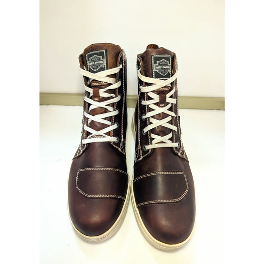 Men's Harley Davidson Steinman Waterproof Motorcycle Boot SZ 11.5 Brown Z
