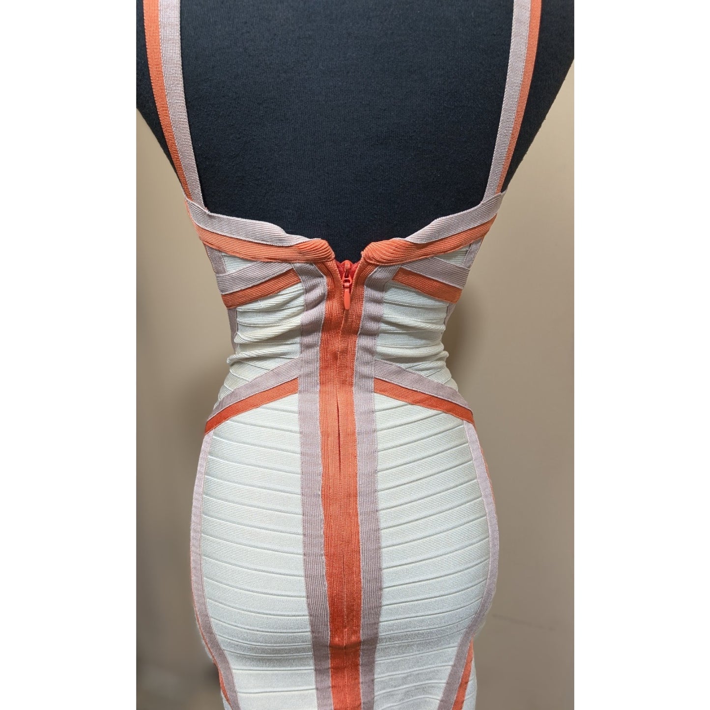 Authentic Herve Leger Sexy Bandage Dress Stretch Cocktail Sz SMALL Orig price $1790