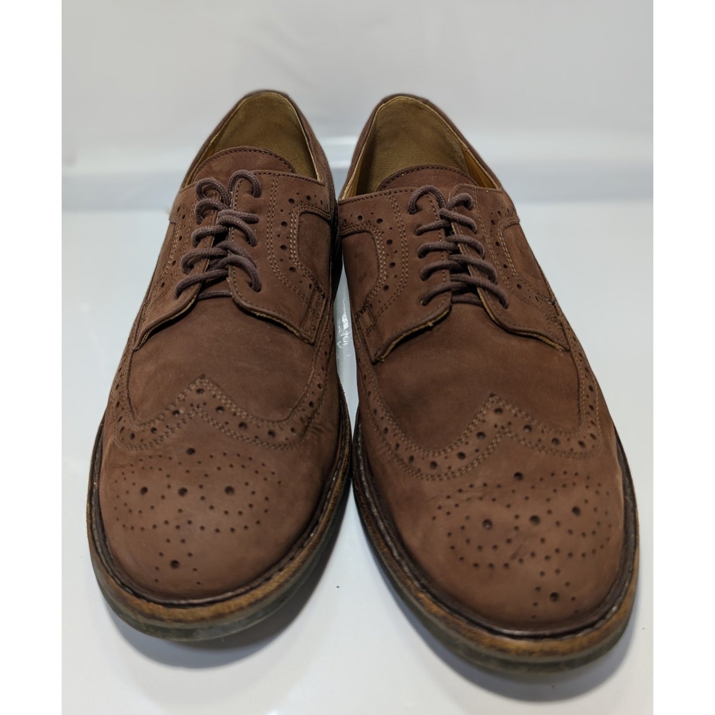Men's MEPHISTO long wing tip nubuck Leather Loafer Sz 13 Orig $355