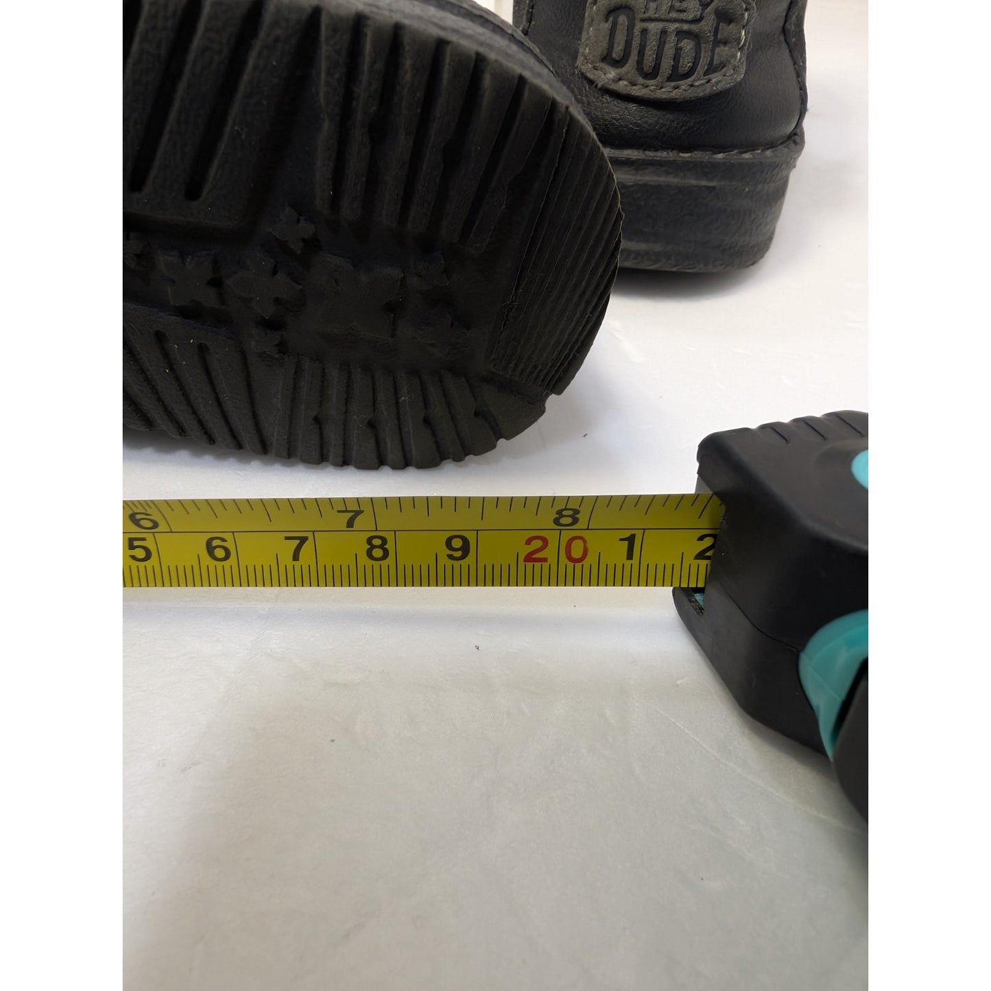 Hey Dude Youth Wally Basic Black Casual Kids Shoes Size US 12 Toddler