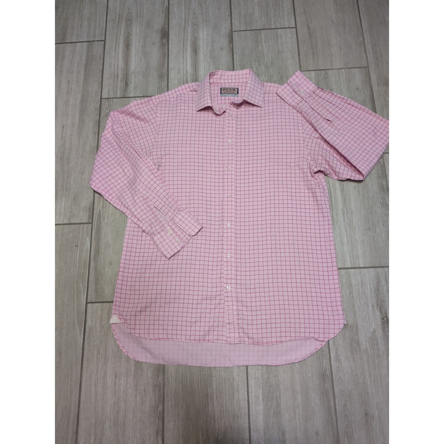 Thomas Pink - Jermyn Street London Men's Button Up Casual Dress Shirt Sz 16