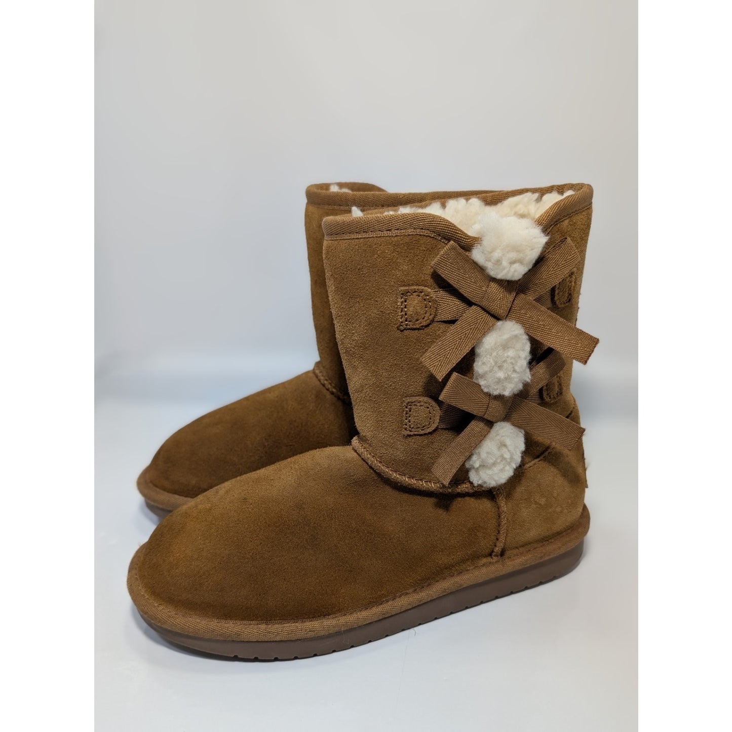 Ugg Koolaburra Victoria Pull on Soft Suede/Sheepskin Boots US Size 2 0rig $77