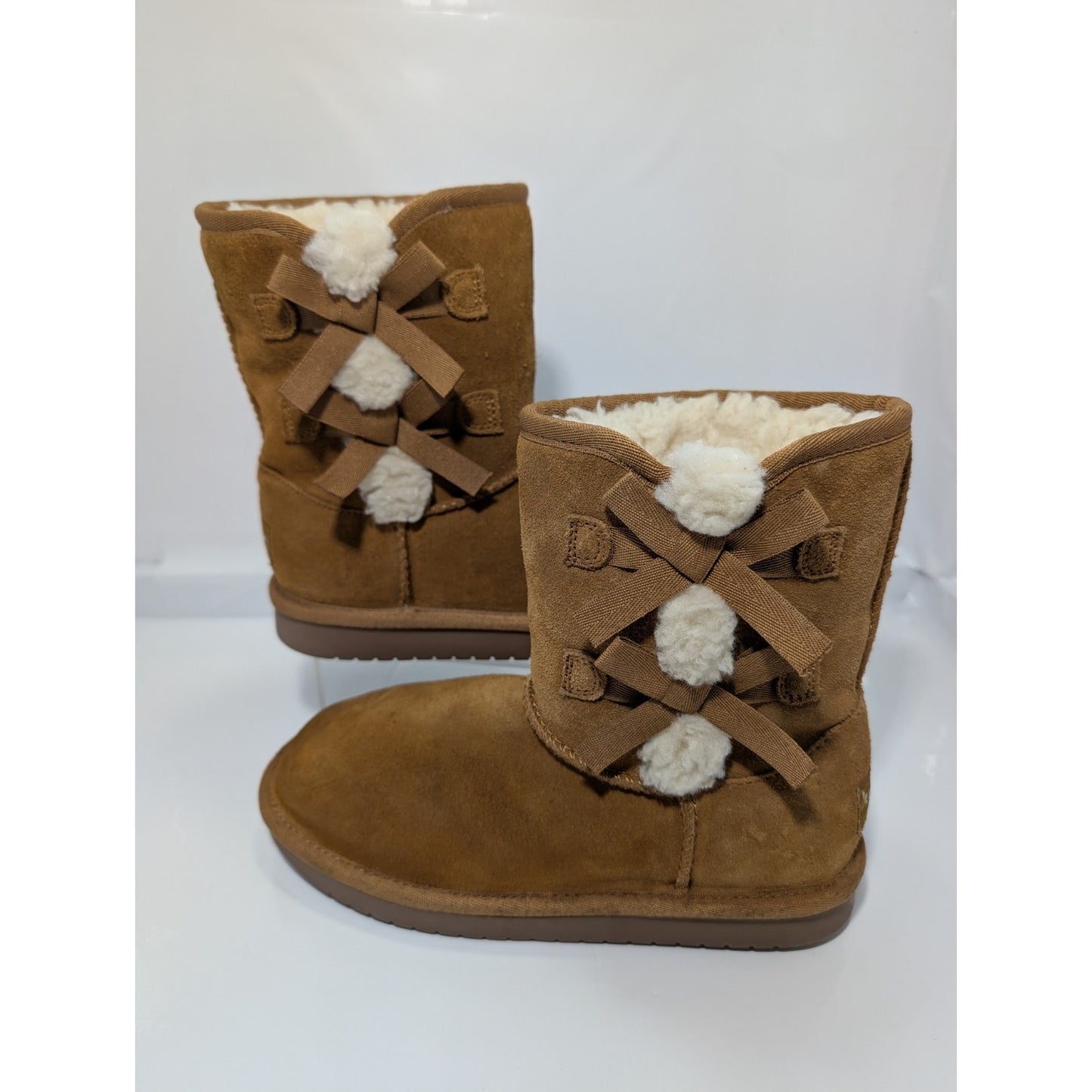Ugg Koolaburra Victoria Pull on Soft Suede/Sheepskin Boots US Size 2 0rig $77