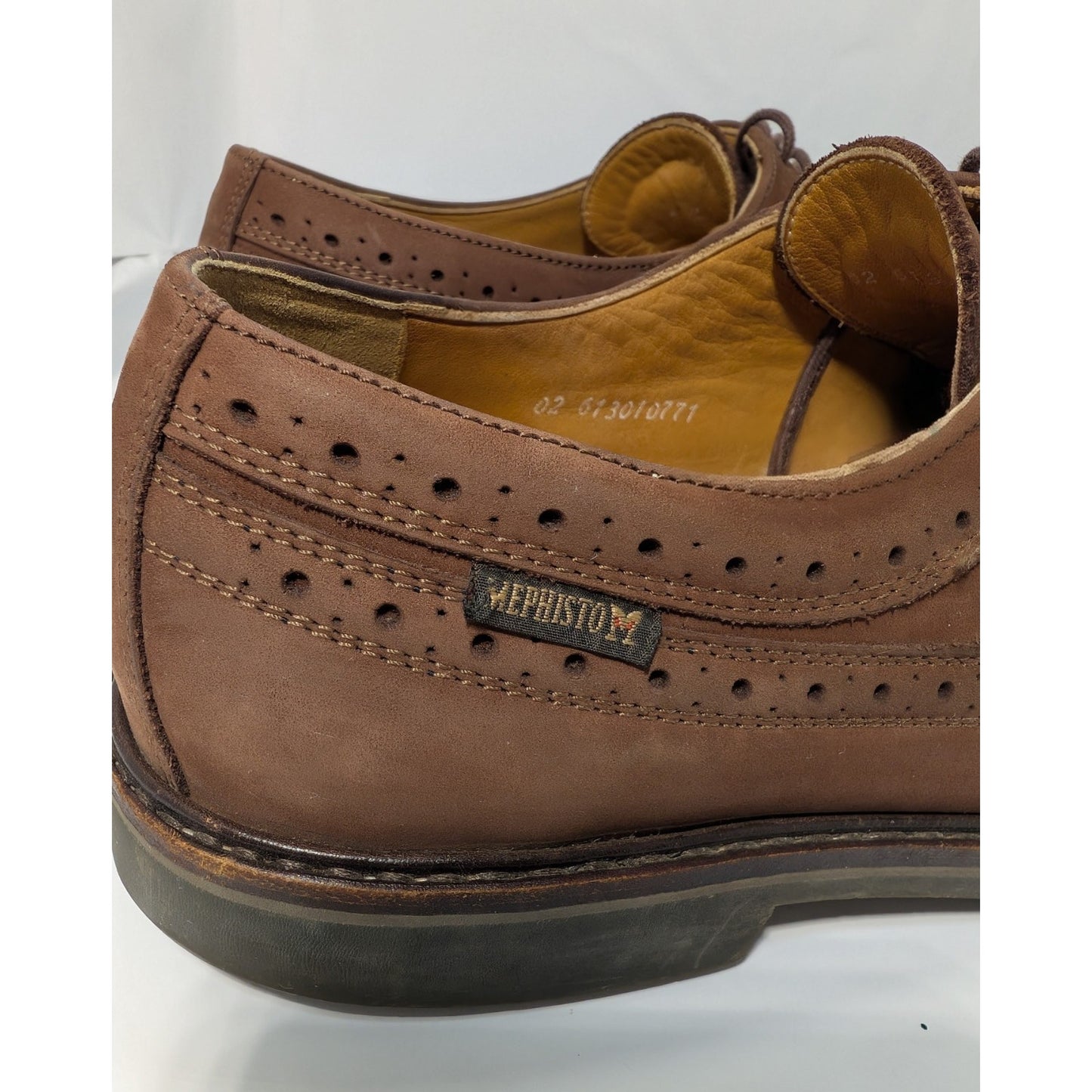 Men's MEPHISTO long wing tip nubuck Leather Loafer Sz 13 Orig $355